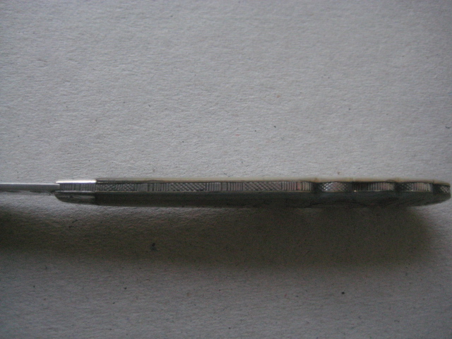 Victorian Mother of Pearl Hafted Silver Bladed Folding Fruit Knife, Sheffield 1876