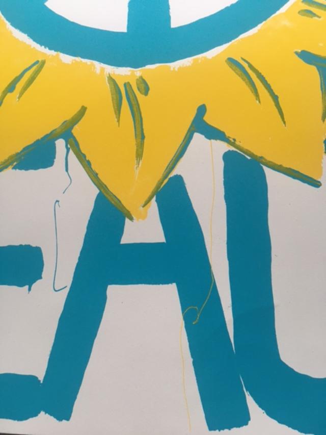 Paul Insect (B 1971) ‘Peace’ For Ukraine, Screeprint, Editioned, Signed, 2022