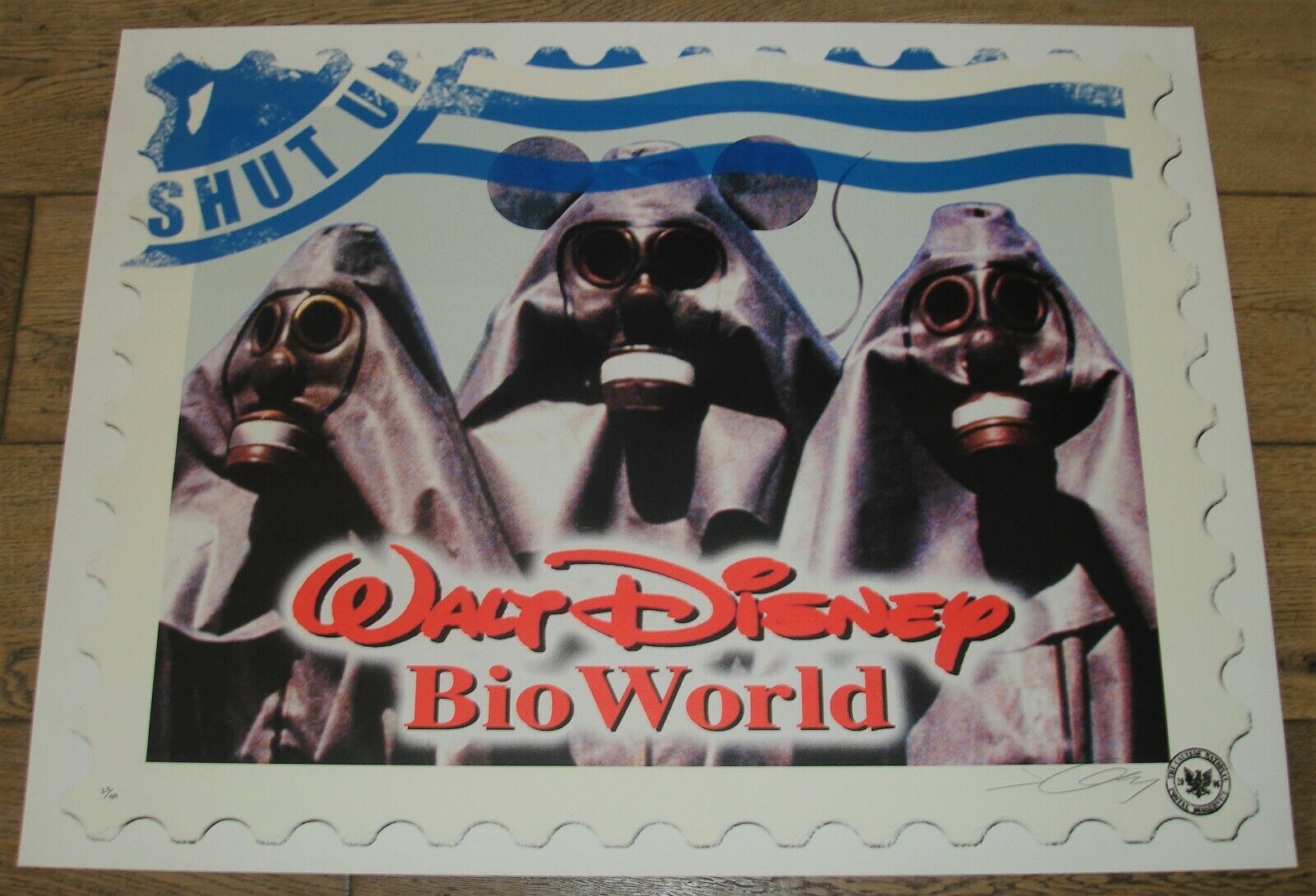 James Cauty - Walt Disney Bio World - America Shut Up -Signed Edition No. 20/34 (2006) - Early Rare