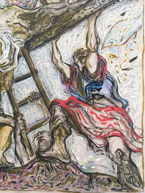 Billy Childish (b1959) 'L'Erection de la Croix' Signed, Editioned, Pigment Print, 2014