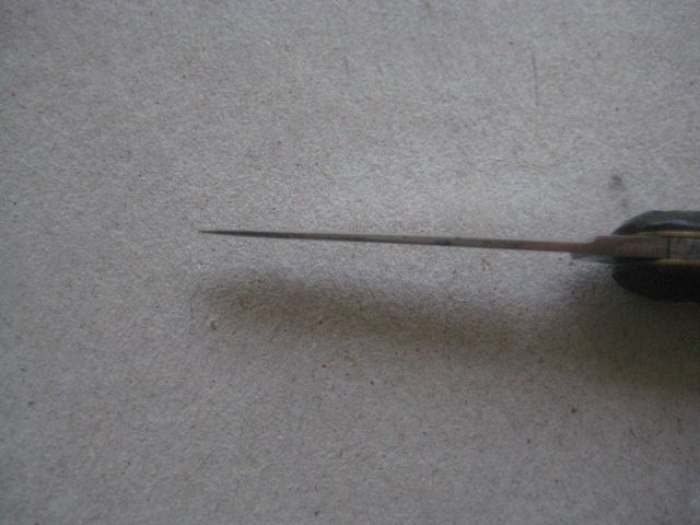 Antique Pressed Horn Hafted Twin Steel Bladed Penknife, c1900