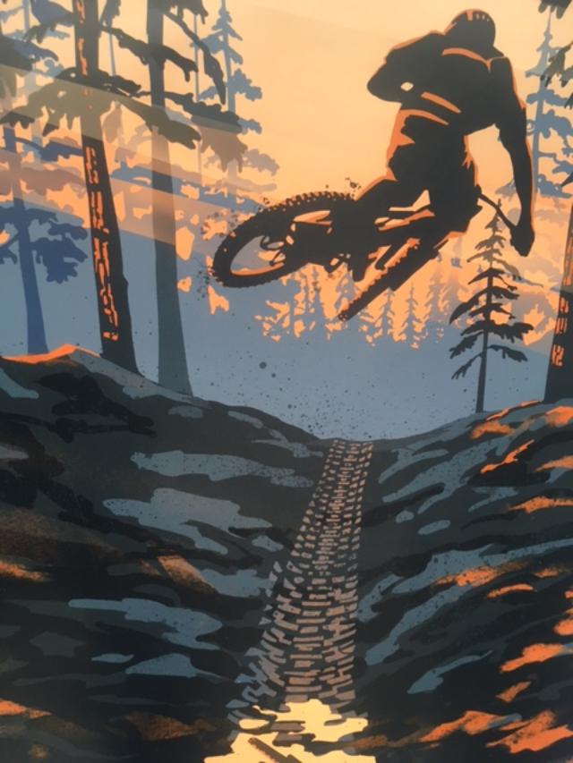 Filsouf. S (b1994) ‘Extreme’, Mountain Bike, X Trail, Lithograph. 2024.