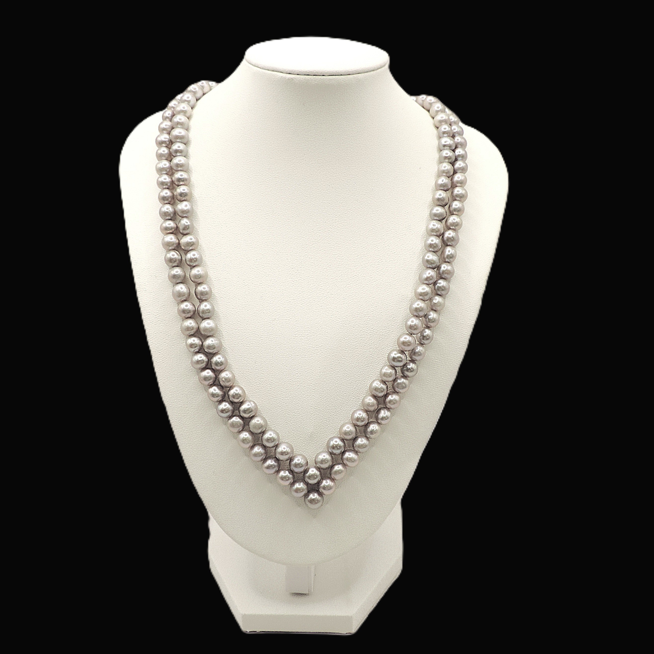 Freshwater Grey Cultured Pearl Necklace New With Gift Box RRP £235.00