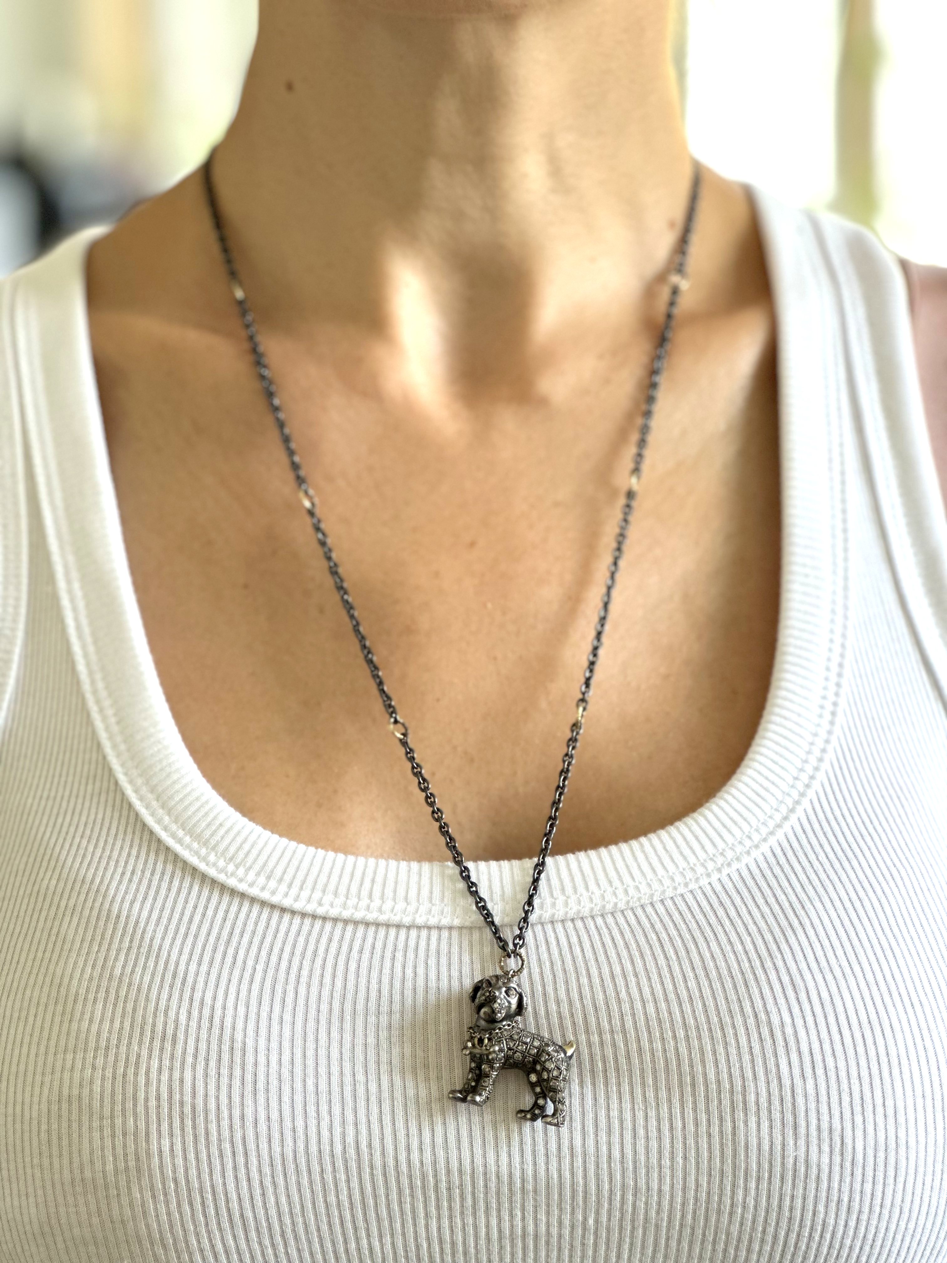 Natural Diamond 18K Yellow Gold Necklace