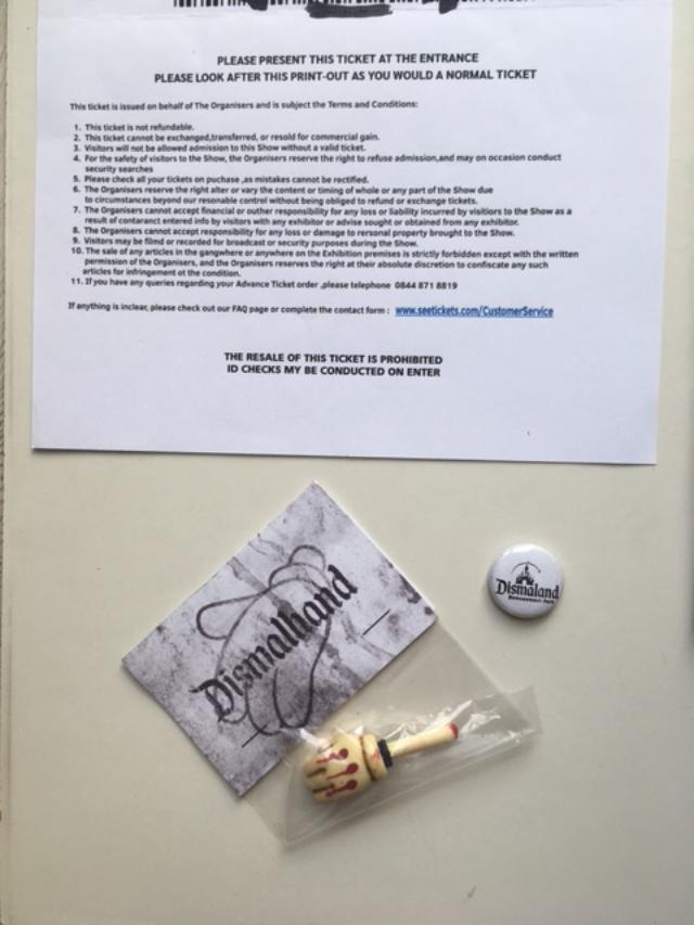 Banksy (b1974) ‘Wrong War’ & 6 Dismaland Bemusement Park Souvenirs Inc Framed Banksy Free Art, 2015