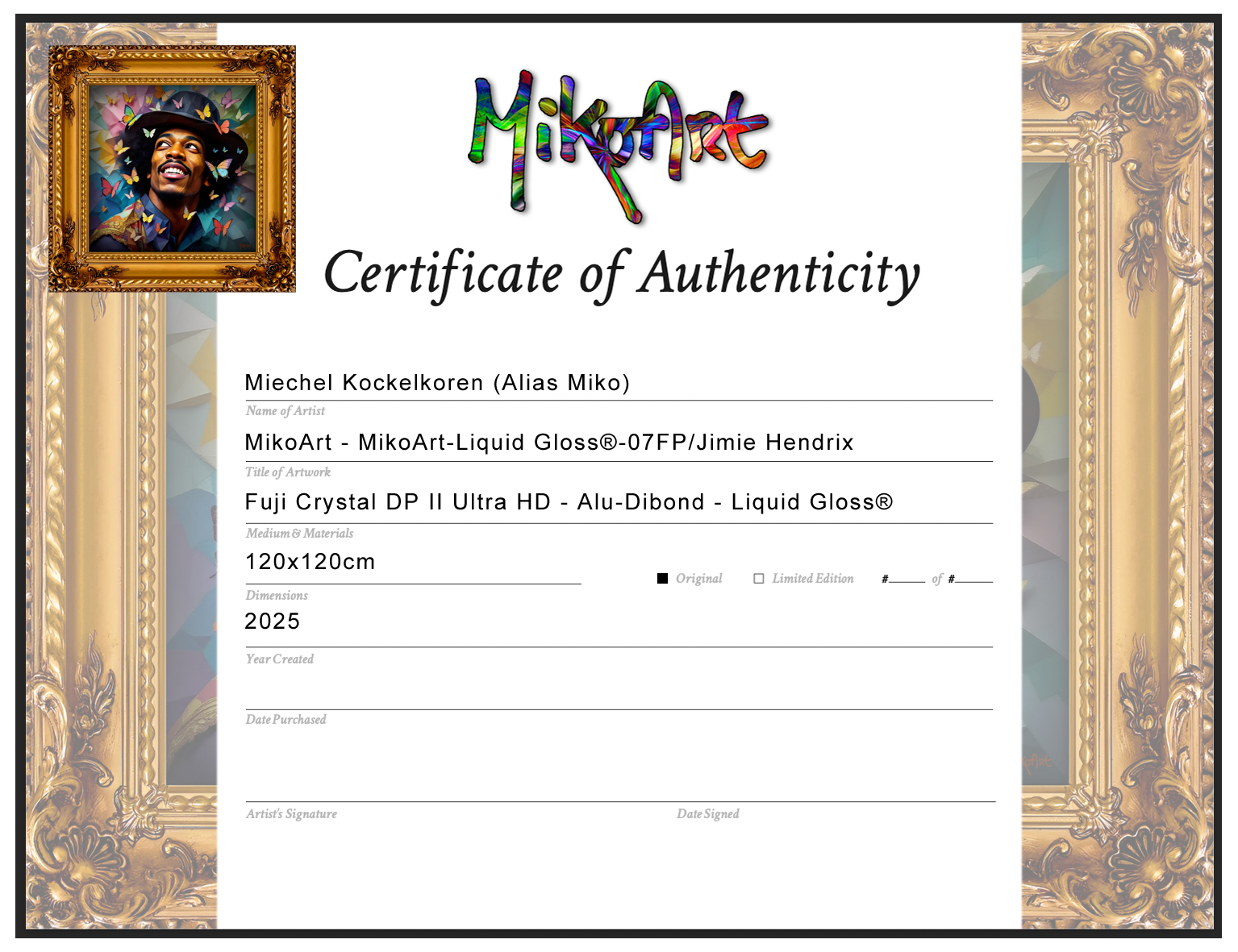 MikoArt - Epoxy Liquid Gloss - 07FP/Jimmie Hendrix