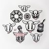 Dface (b 1978 -) Pack of 10 Assorted Official D*Face Stickers, Sold Out, 2022 Street/Urban/Graff Art