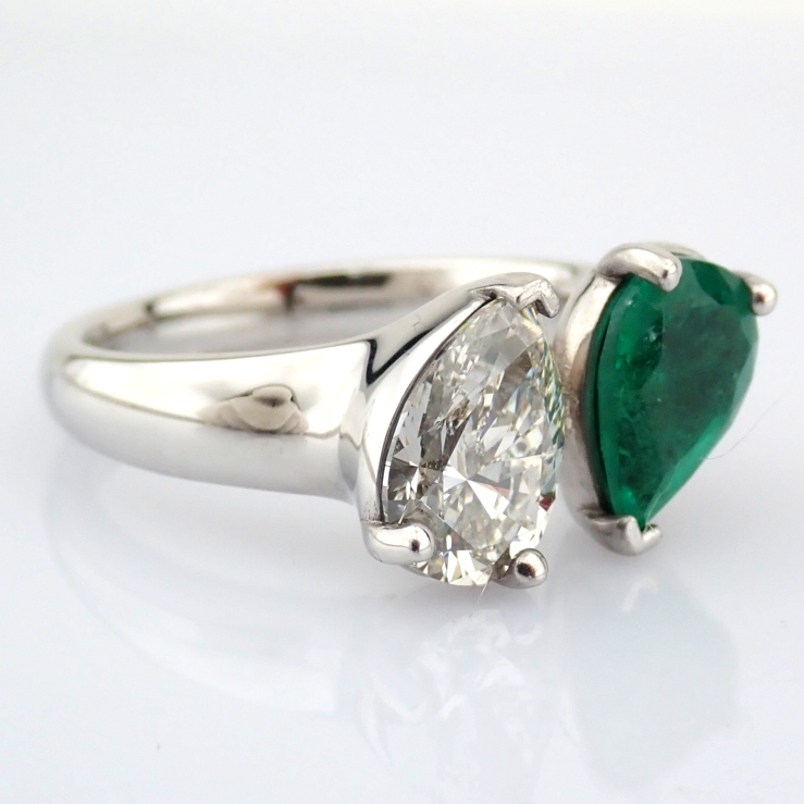 Pear Cut Lab-Grown Diamond Ring - 2.44 Total Carat (IGI Certified)