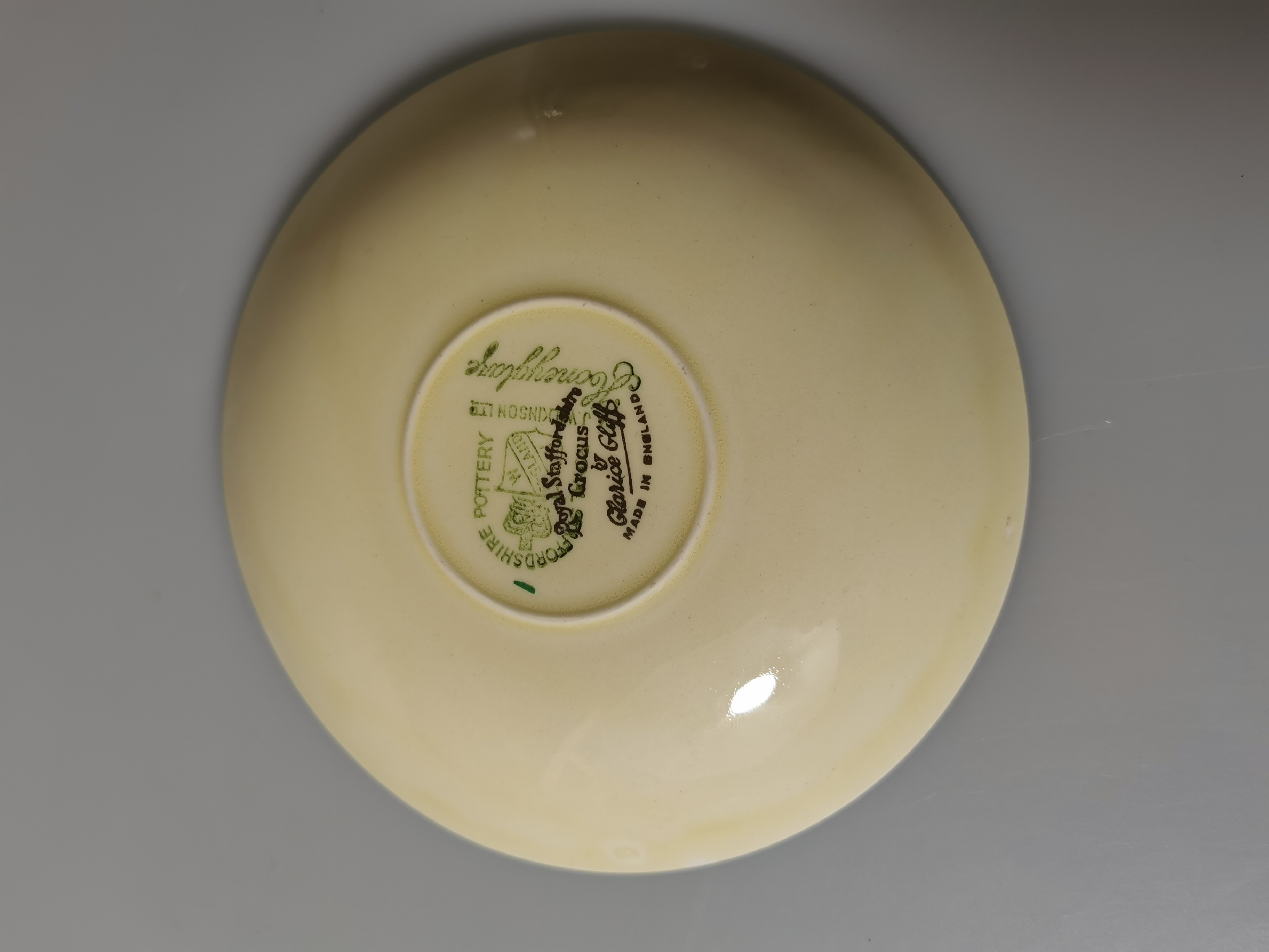 Clarice Cliff “Crocus” Cup, Saucer & Tea Plate Trio
