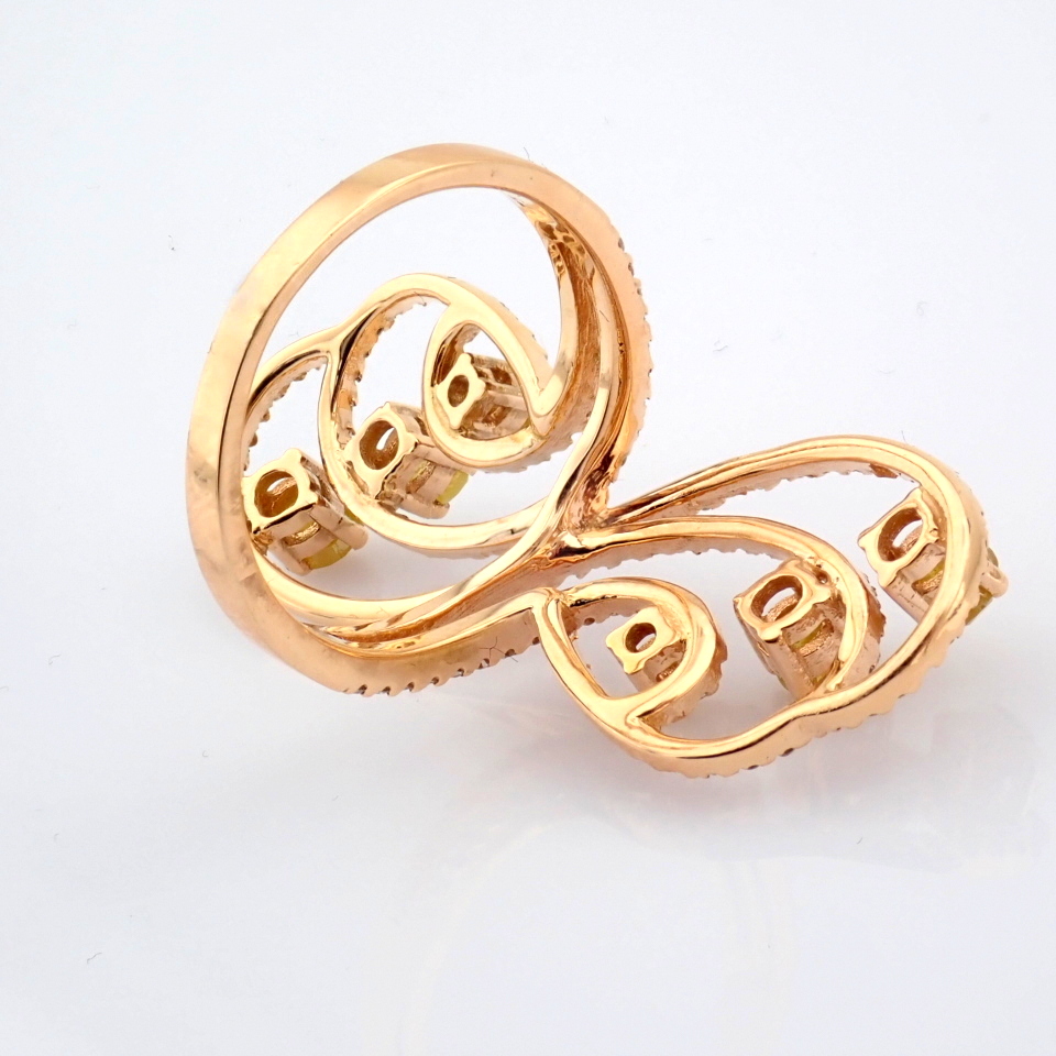 Natural Diamond 18K Rose/Pink Gold Ring