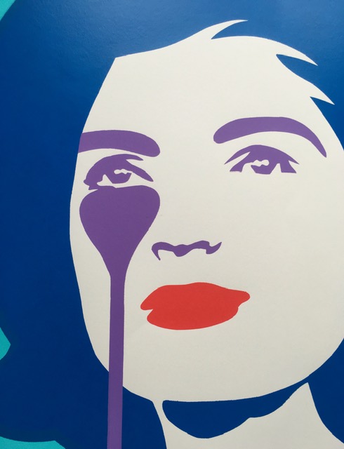 Pure Evil (English 1968) Purple ‘Jackie Kennedy In Tears’, Screenprint, Signed Numbered Limited Edit