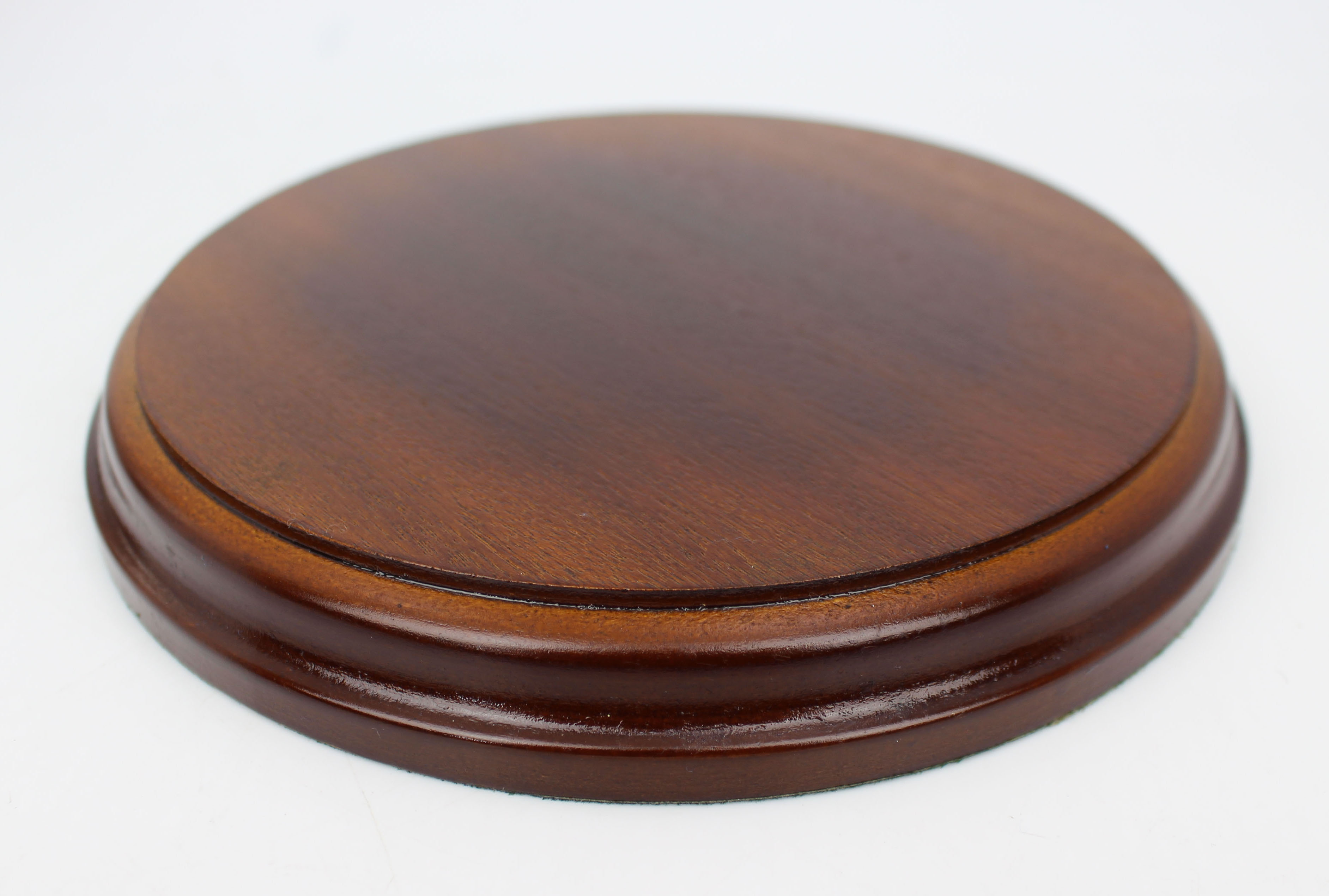 Vintage Solid Mahogany Circular Display Stand