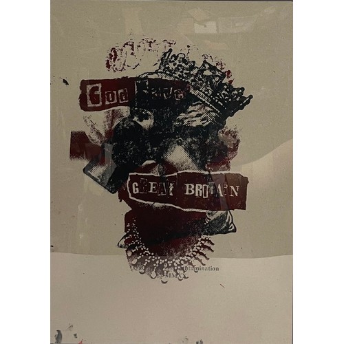 Jamie Reid (1947-2023) James Cauty (b.1956) 'God Save Great Britain', Screenprint, Test Proof, Frame