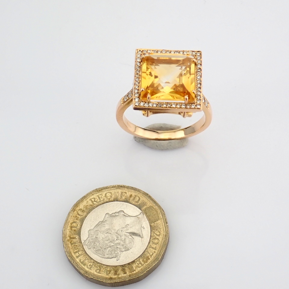 Natural Diamond 18K Rose/Pink Gold Ring