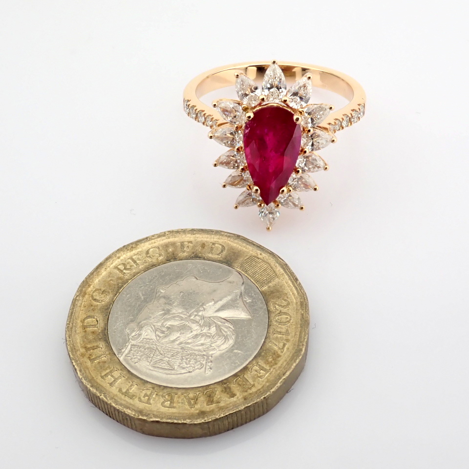 Natural Diamond 18K Rose/Pink Gold Ring