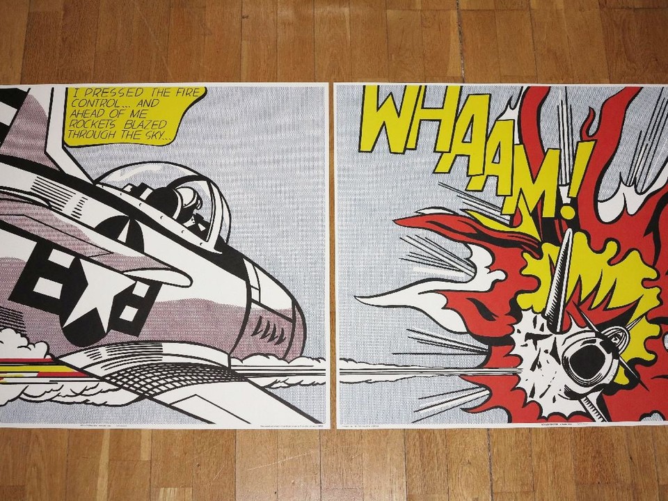 Roy Lichtenstein Diptych 'WHAAM'