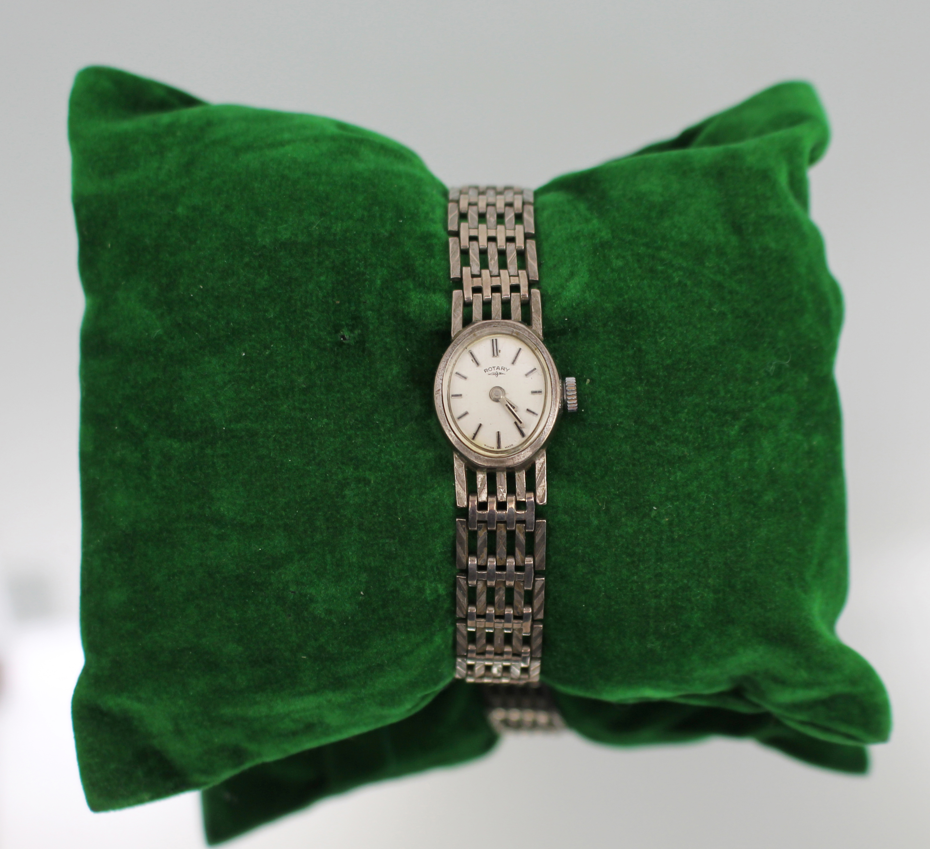 Vintage Sterling Silver Rotary Ladies Wristwatch – Swiss Made – London 1969