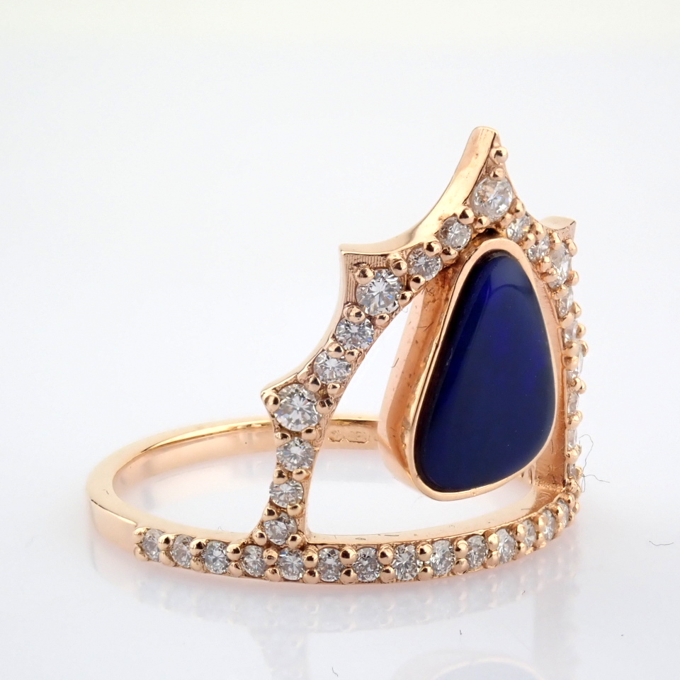 Natural Diamond 18K Rose/Pink Gold Ring