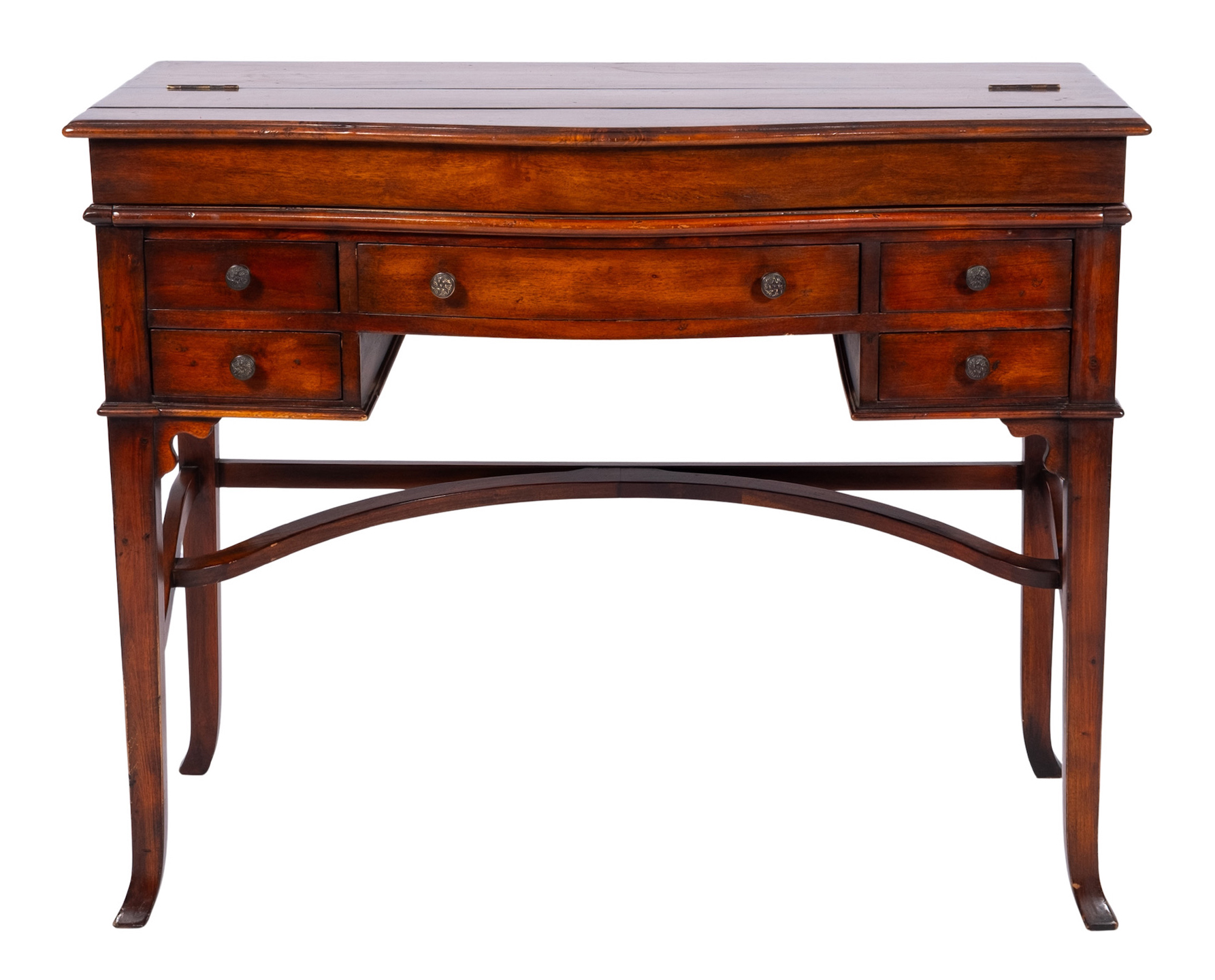 Theodore Alexander Style Hardwood Writing Desk with Fitted Interior