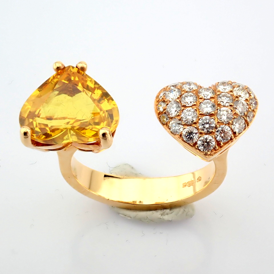 Natural Diamond 18K Rose/Pink Gold Ring