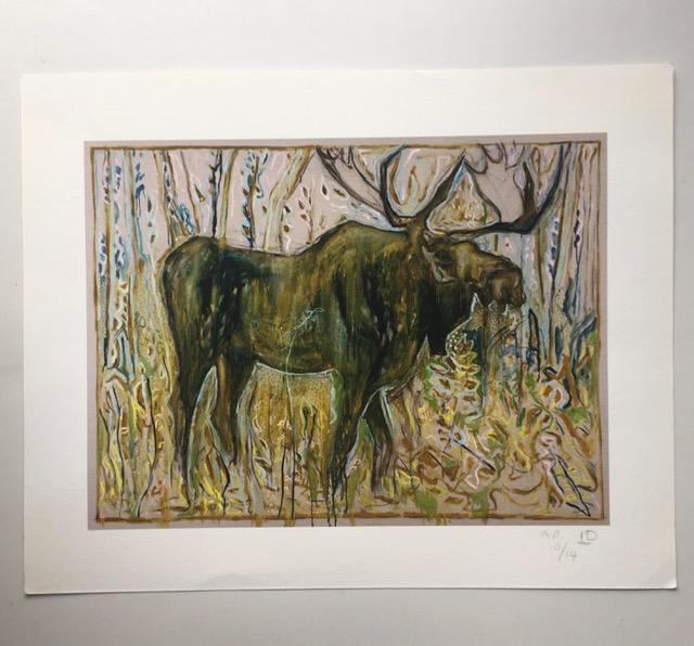 Billy Childish(b1959) 'The Moose' Signed, Editioned, Pigment Print, Artist Proof, 2012