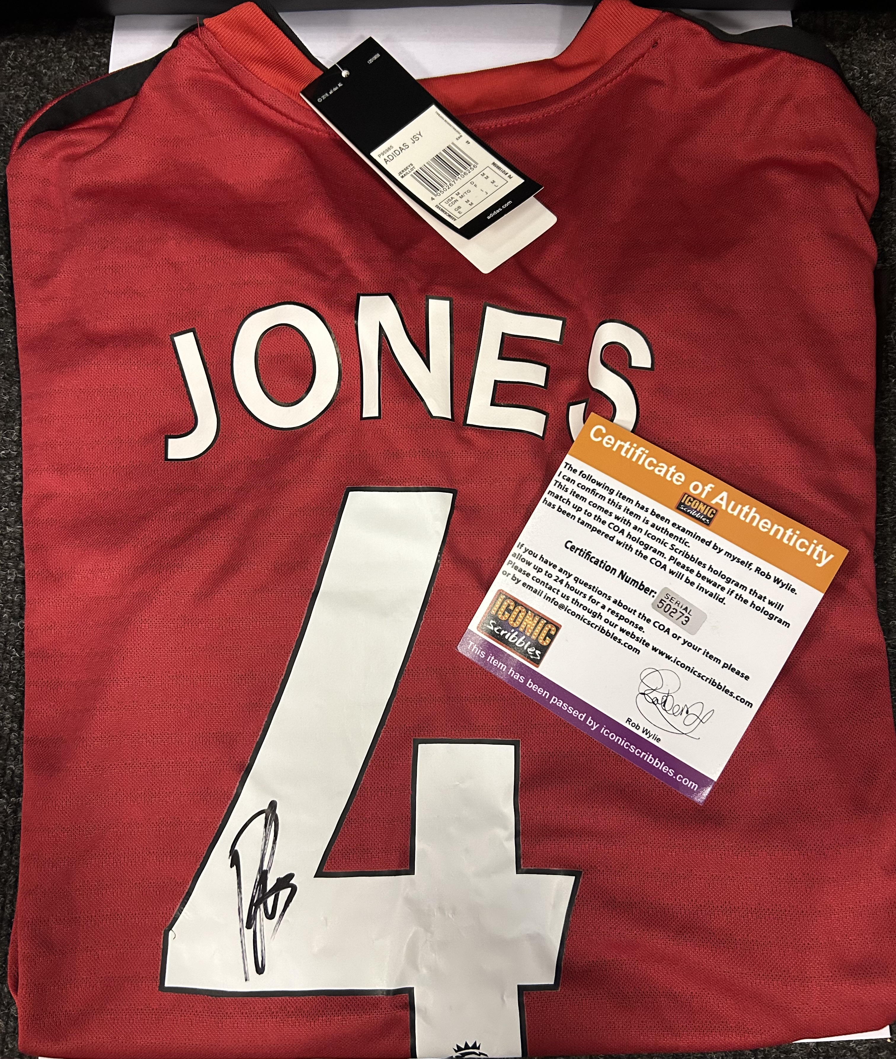 Manchester United Phil Jones Signed Shirt