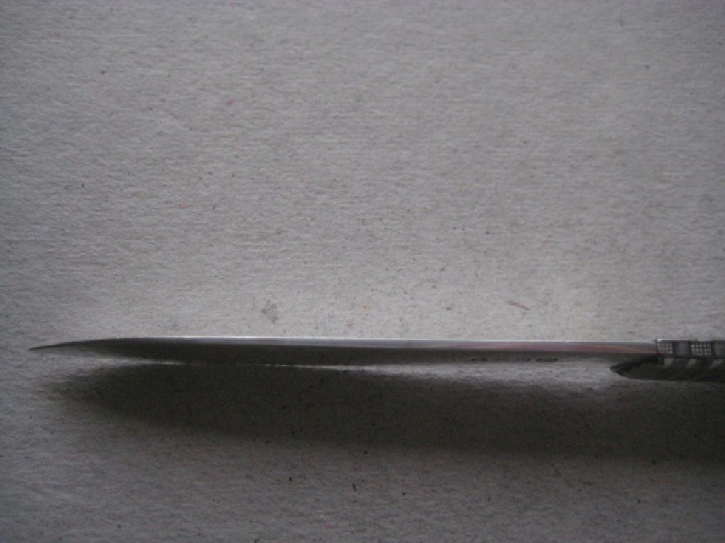 George IV Mother of Pearl Hafted Silver Bladed Folding Fruit Knife, Sheffield 1825