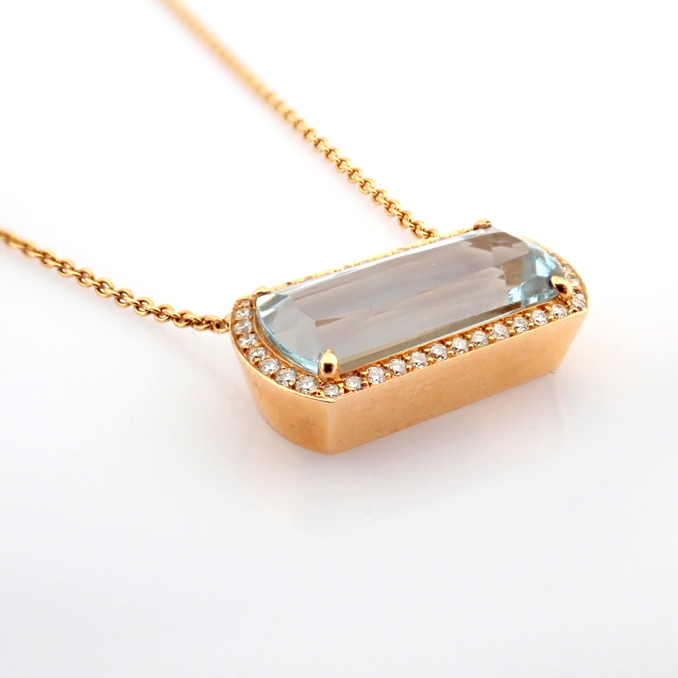 Natural Diamond 14K Rose/Pink Gold Necklace