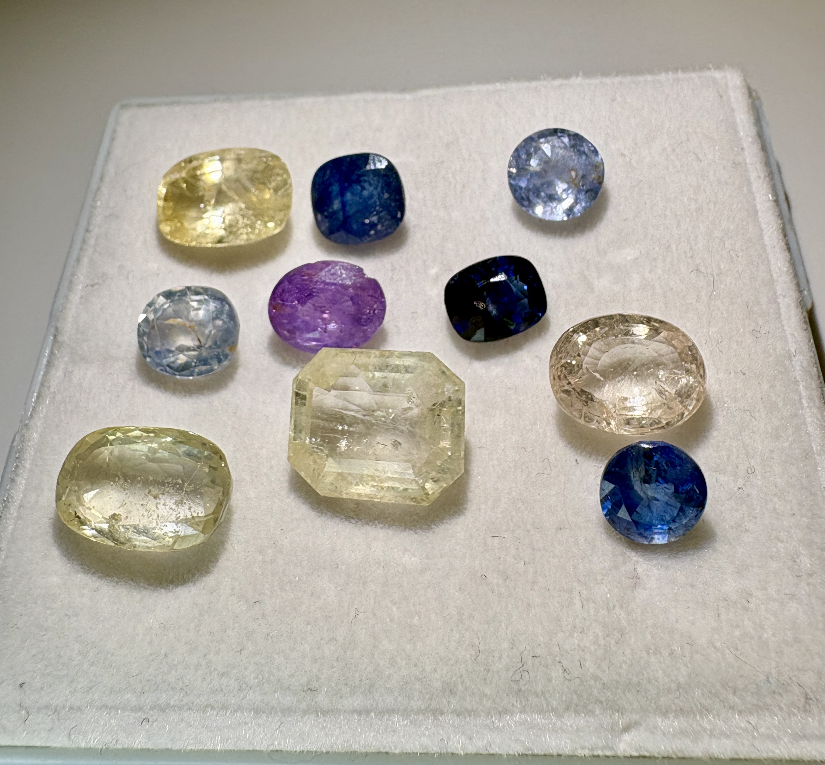 35.05ct Natural Unheated/Untreated Multi Ceylon Sapphire Lot