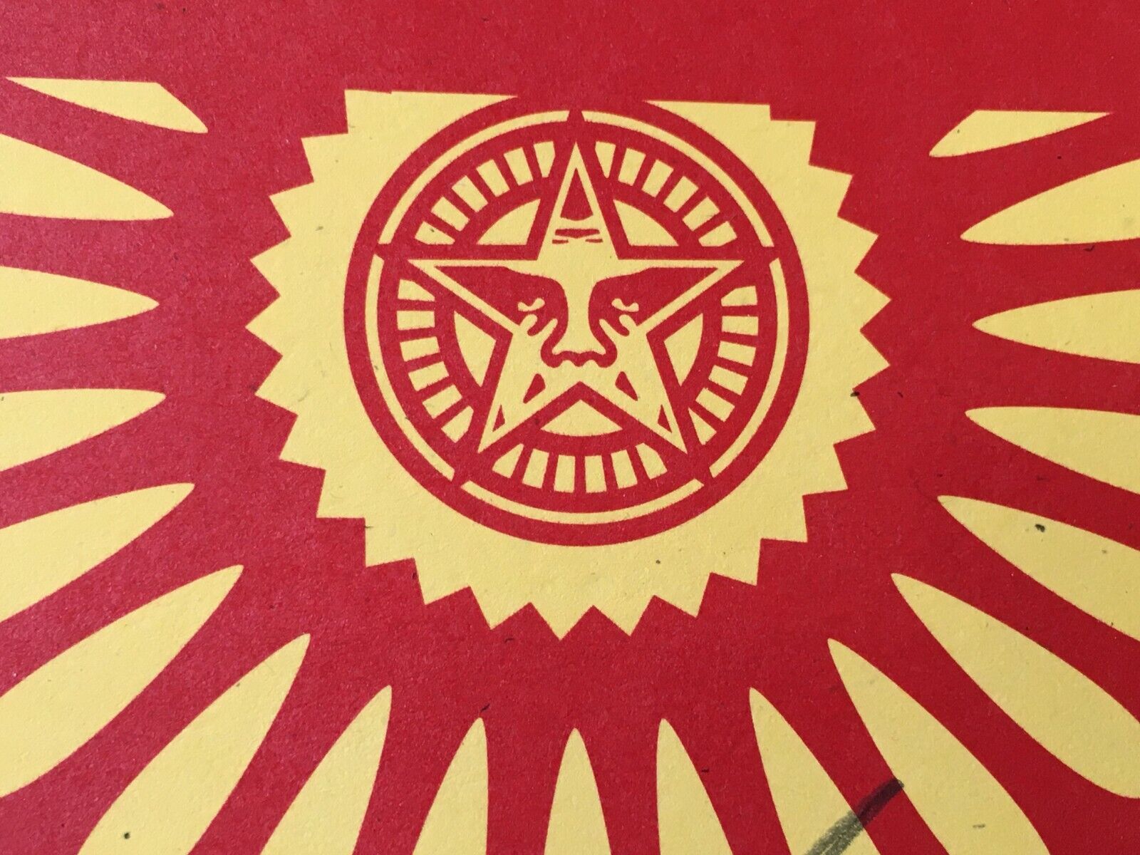 Shepard Fairey (b 1970) Middle Andre Face Collage Signed 2020, Obey Giant. Street/Urban/Graffiti Art