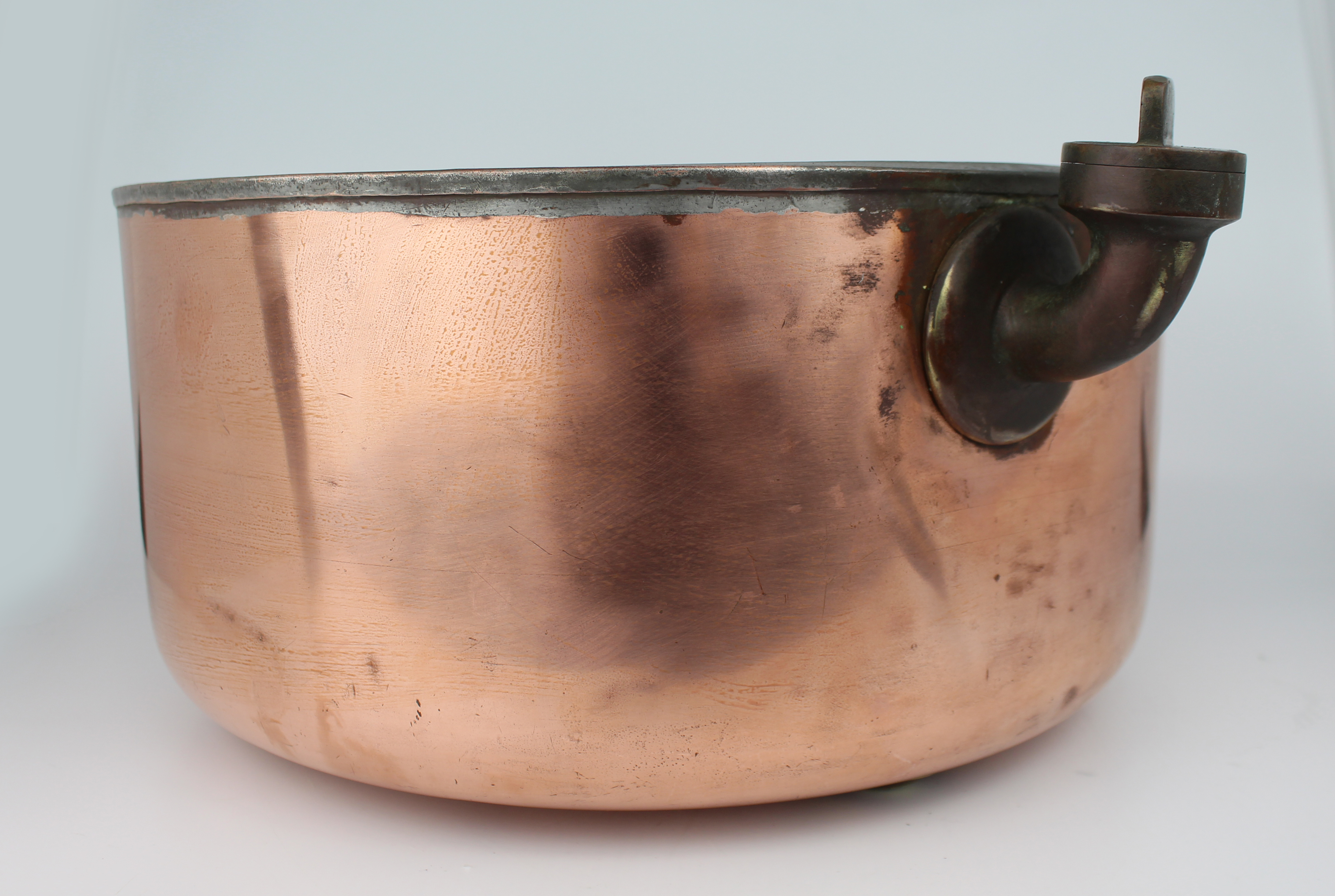 Large Antique Copper Bain Marie