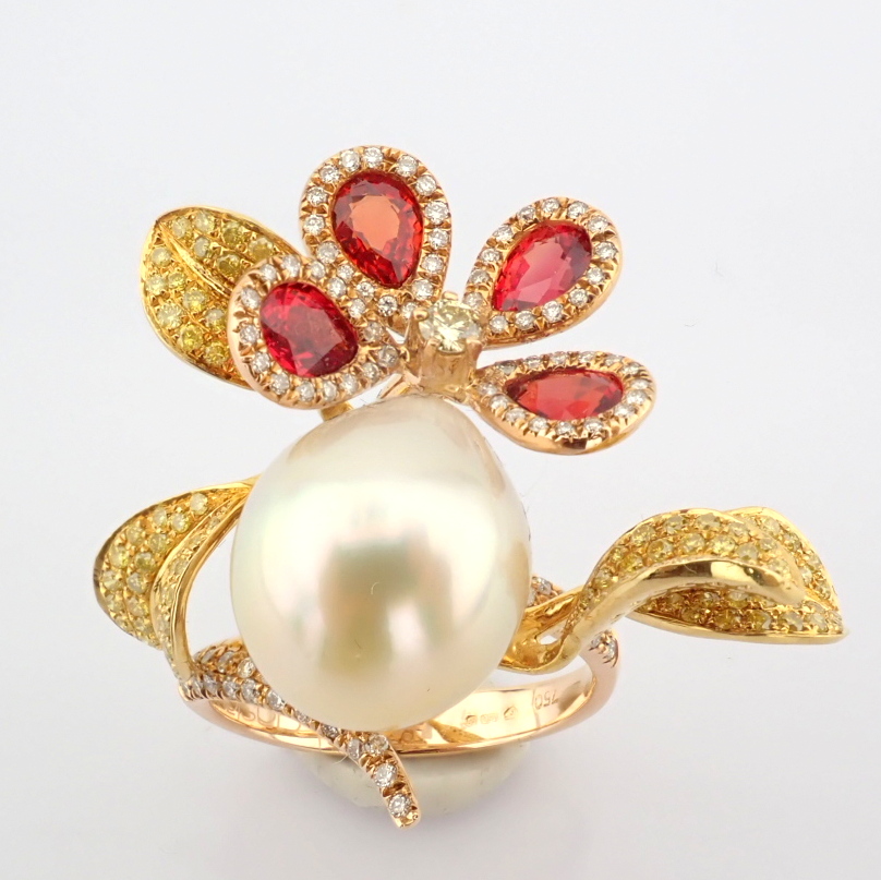 Natural Diamond 18K Rose/Pink Gold Ring