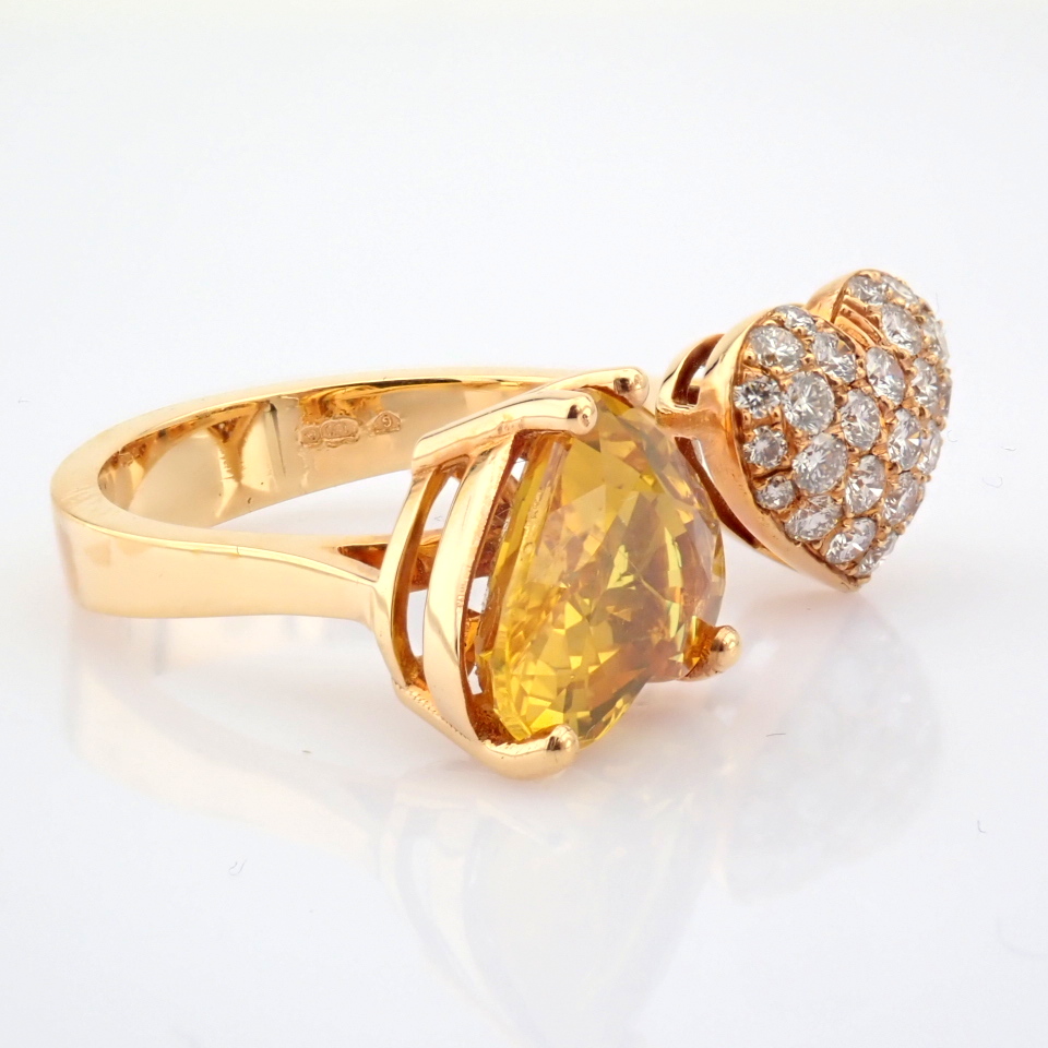 Natural Diamond 18K Rose/Pink Gold Ring