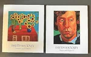 David Hockney (b 1937-2026) ‘Flowers, Faces and Spaces’ Two volume in Slipcase, Out of Print, 1997