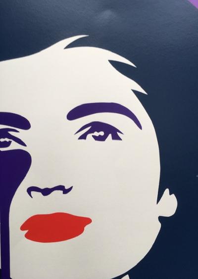 Pure Evil (English 1968) Purple ‘Jackie Kennedy In Tears’, Screenprint, Signed Numbered Limited Ed