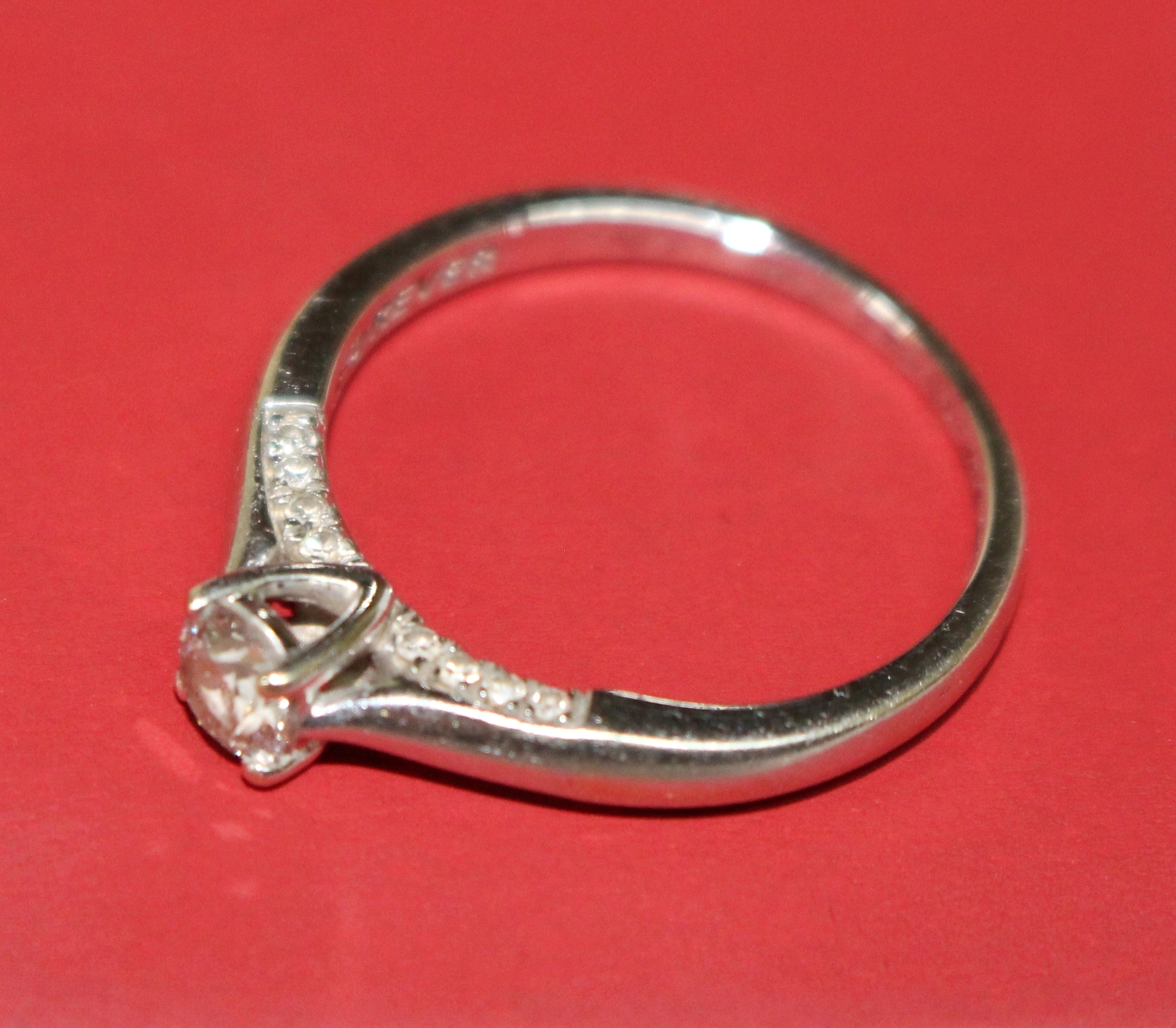 Forever Diamond Brilliant Cut Diamond 18ct White Gold Ring