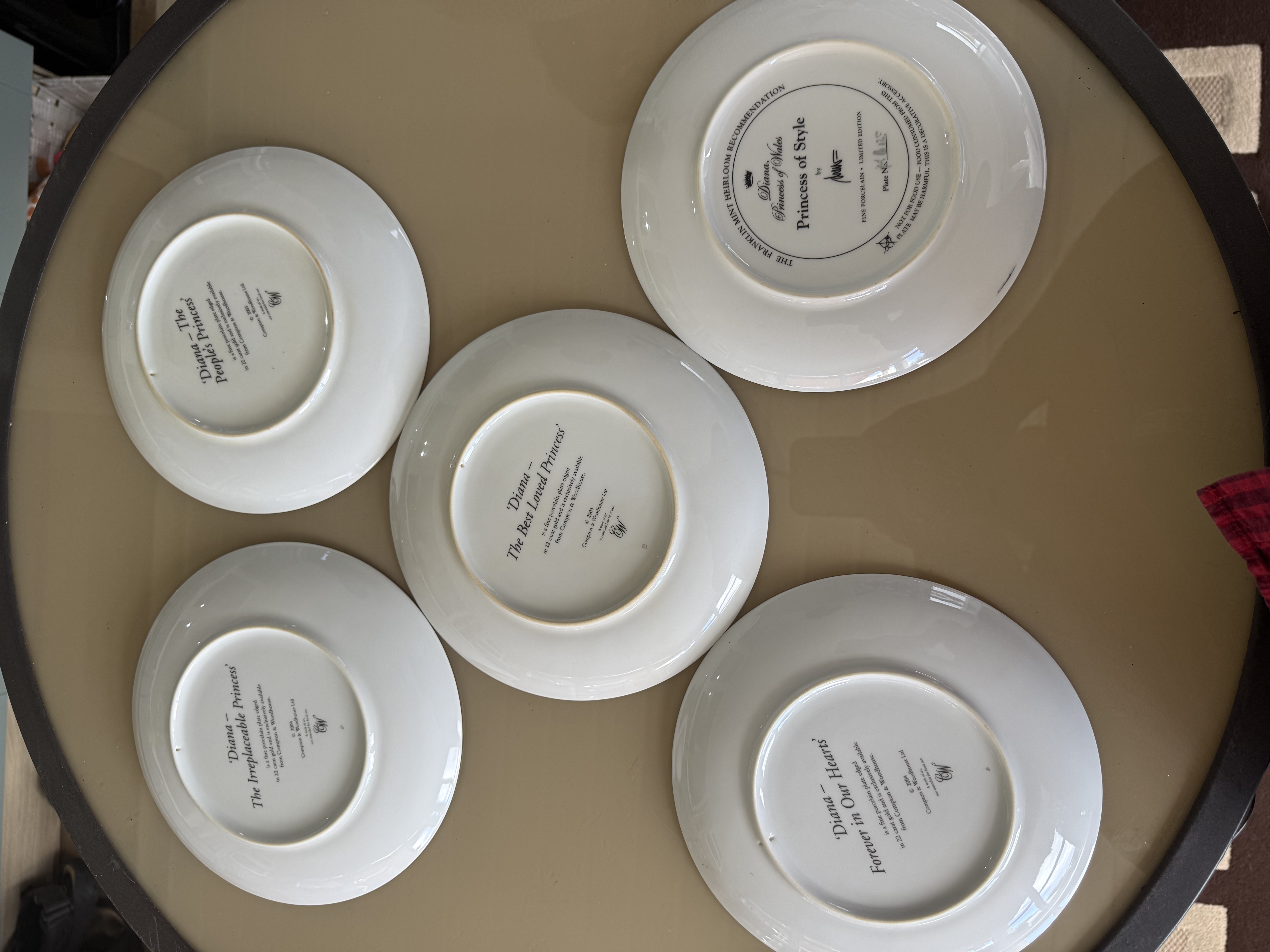Set of Diana Plates