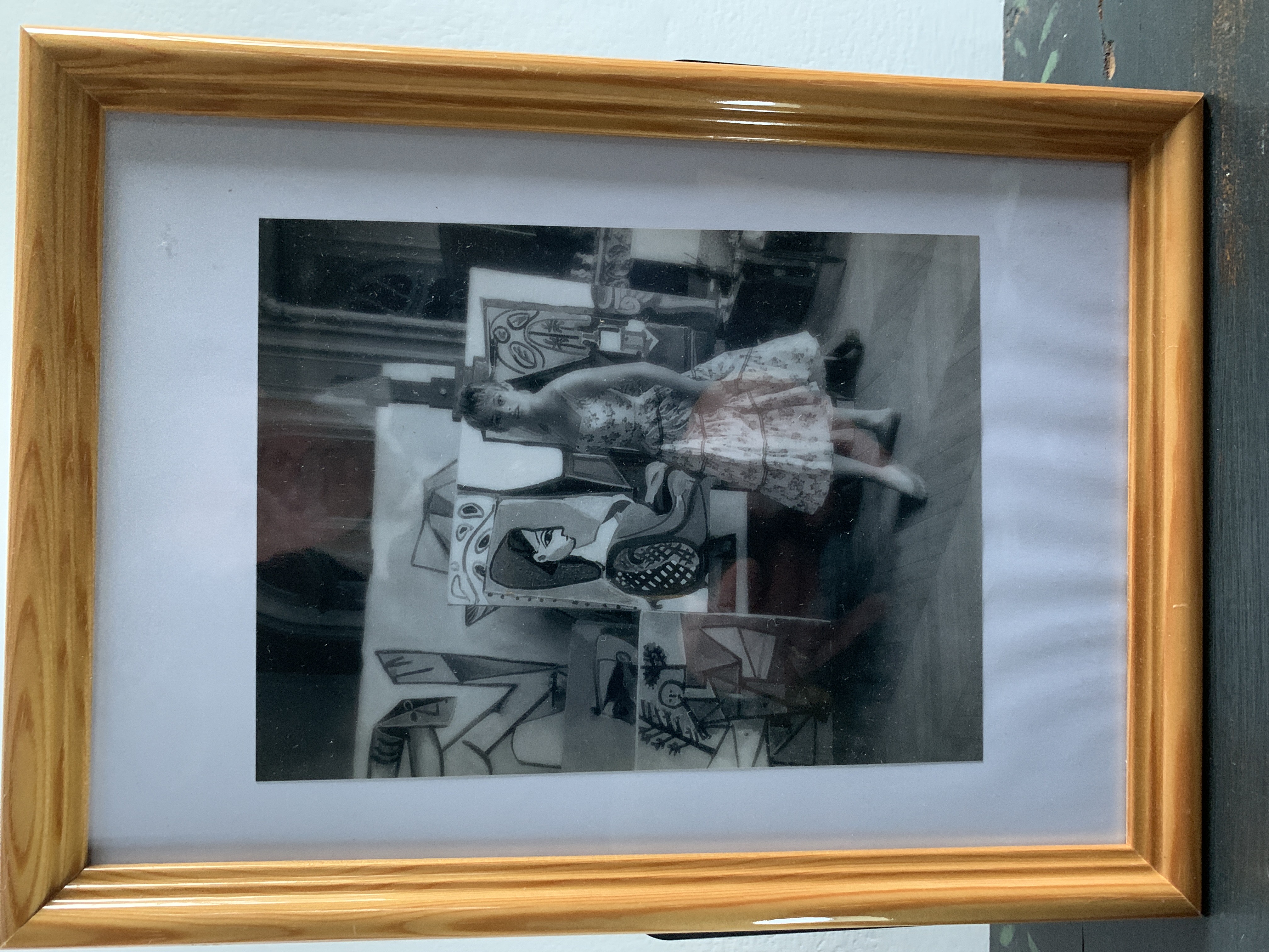Framed Original Photograph of Brigitte Bardot and Picasso