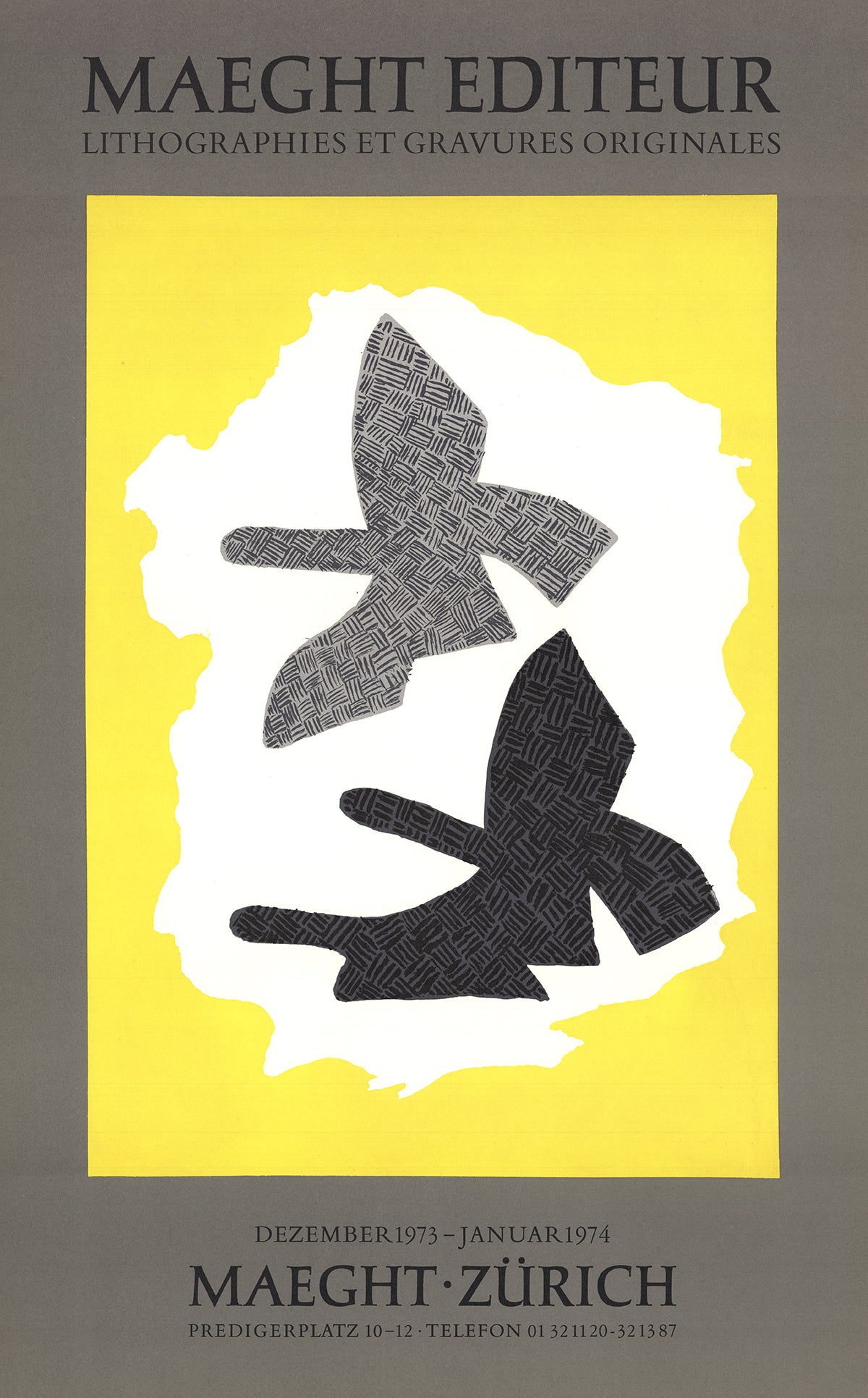 Two x Georges Braque Exhibition Poster 1973