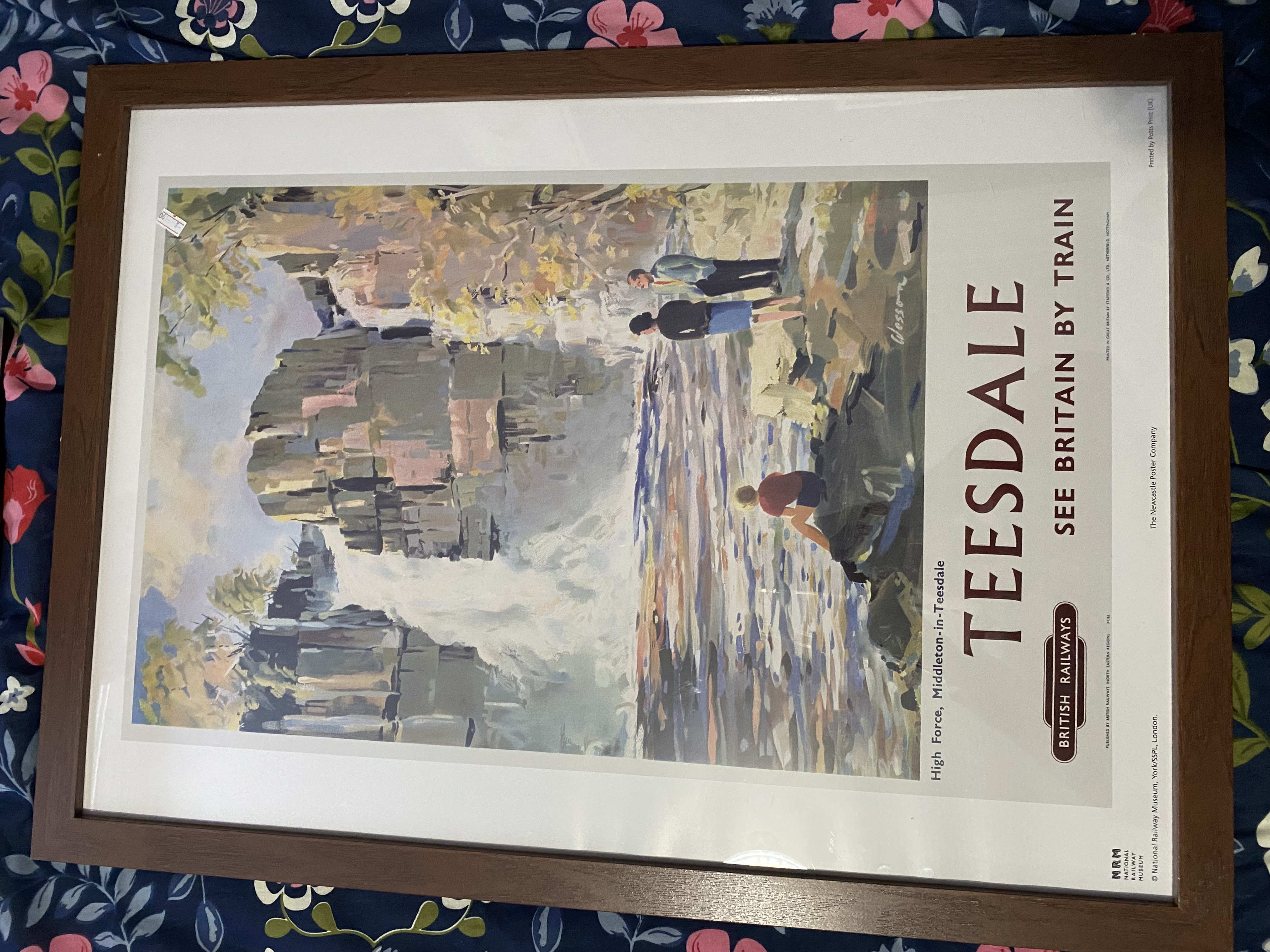 Framed Reprint British Rail Poster For Teesdale