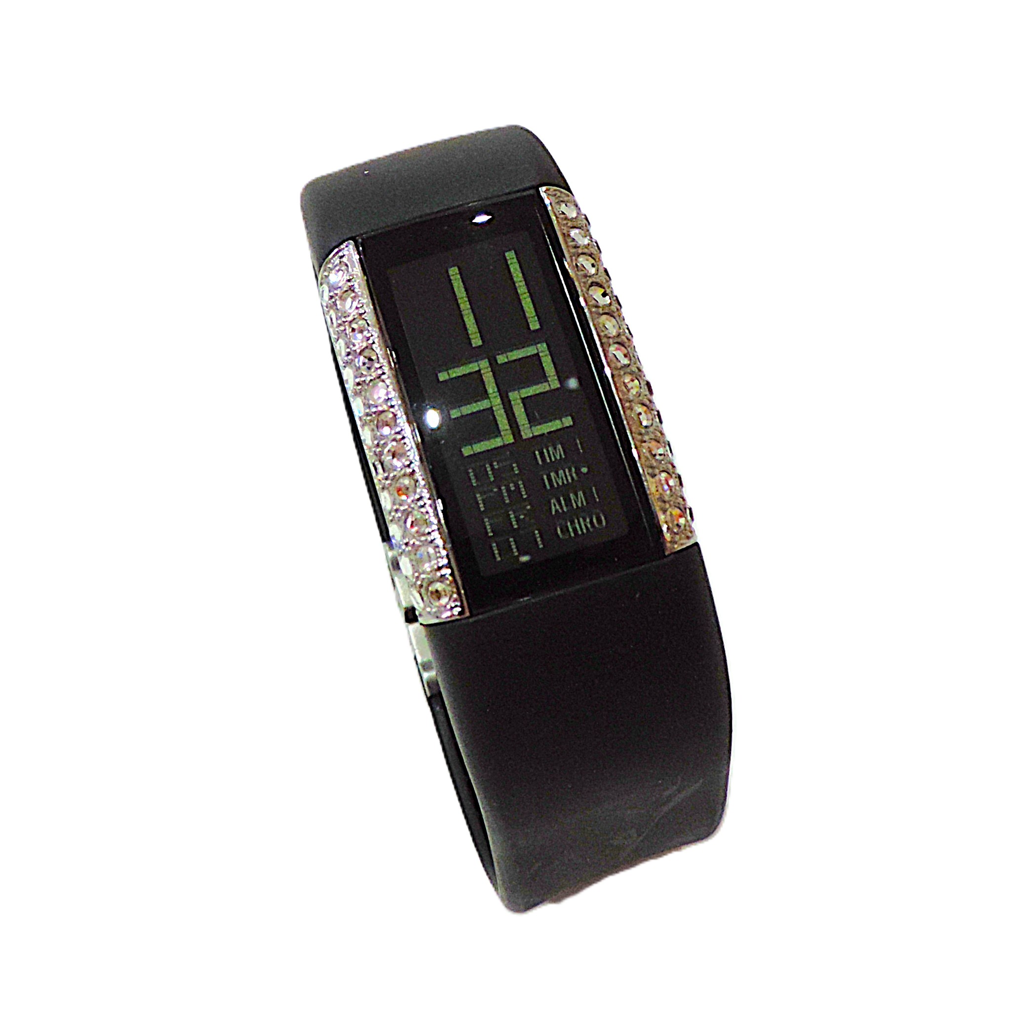 Ladies Philippe Starck Digital Watch With Crystals PH-1025 Working New Battery