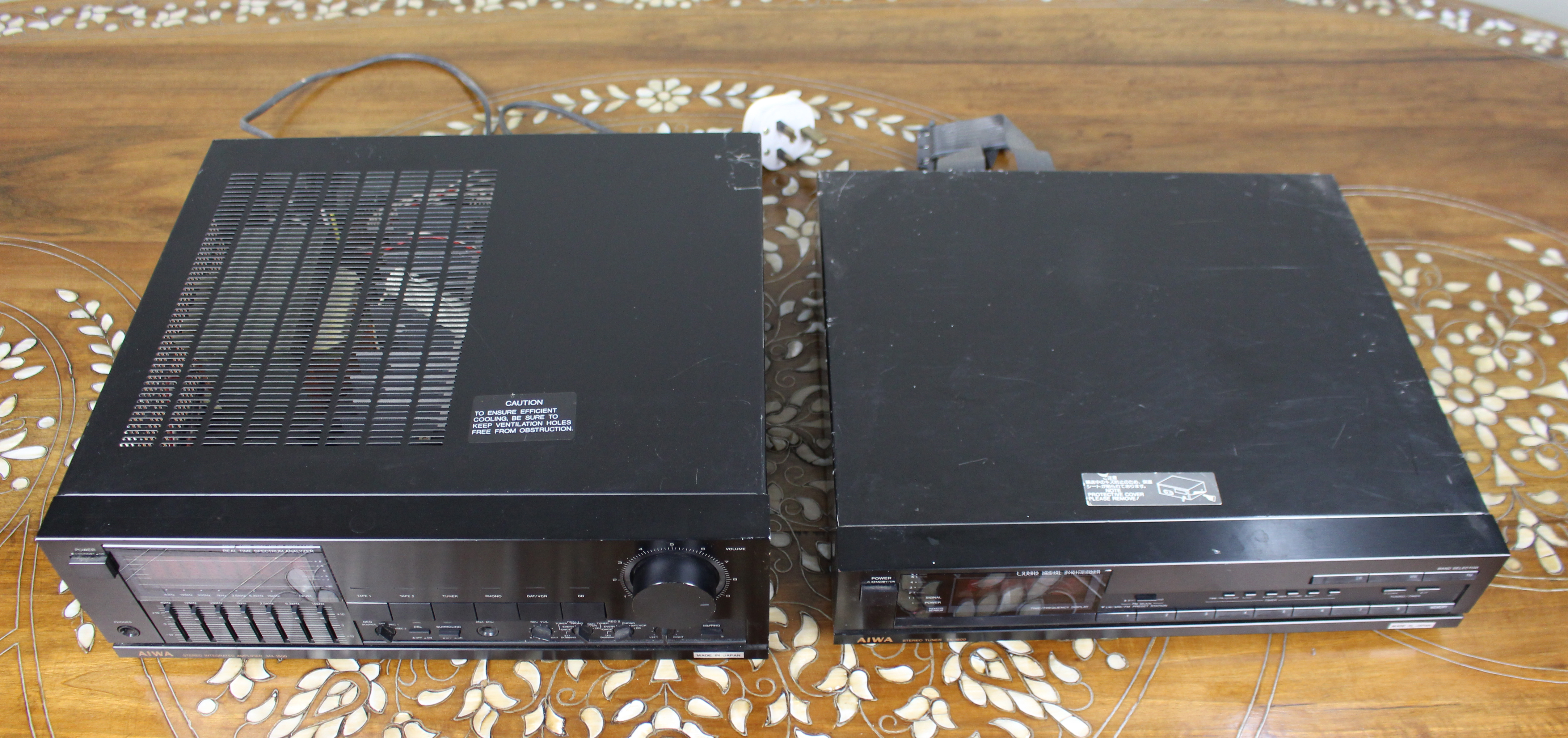 AIWA MX-1500K Amplifier & TX-1500K Quartz Digital Tuner – Vintage Japanese Hi-Fi