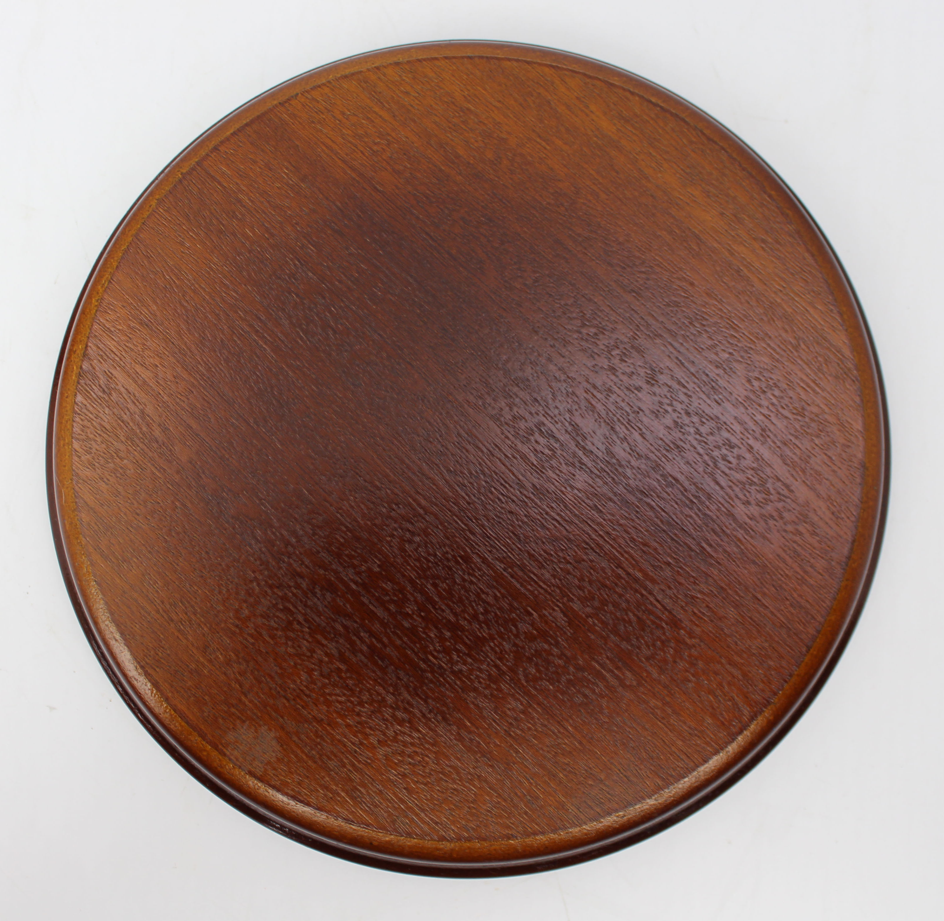 Vintage Solid Mahogany Circular Display Stand