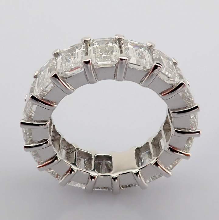 Emerald Cut Lab-Grown Diamond Ring - 10.39 Total Carat (MDI Certified)