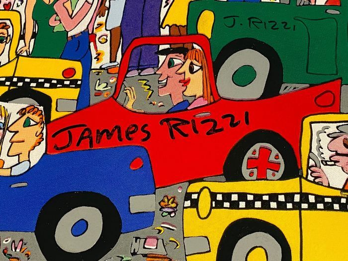 James Rizzi (1950-2011) - The City That Never Sleeps. Hand Signed 1998 (#0417.01)