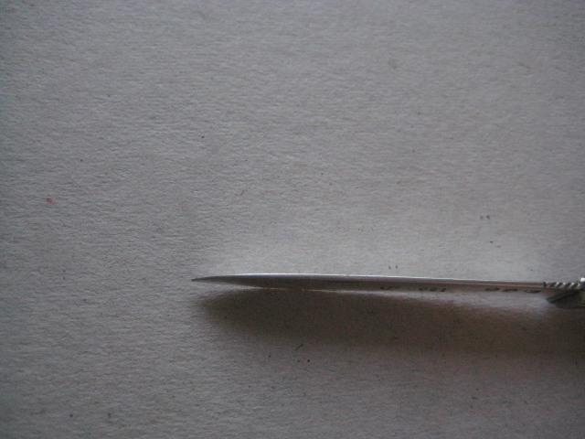 Rare George III Double Duty Marked Silver Bladed Folding Fruit Knife