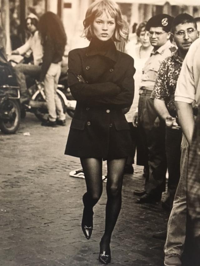 Kate Moss, Peter Lindbergh (b 1944-2019) Rome, 1995, Framed B and W, Photo