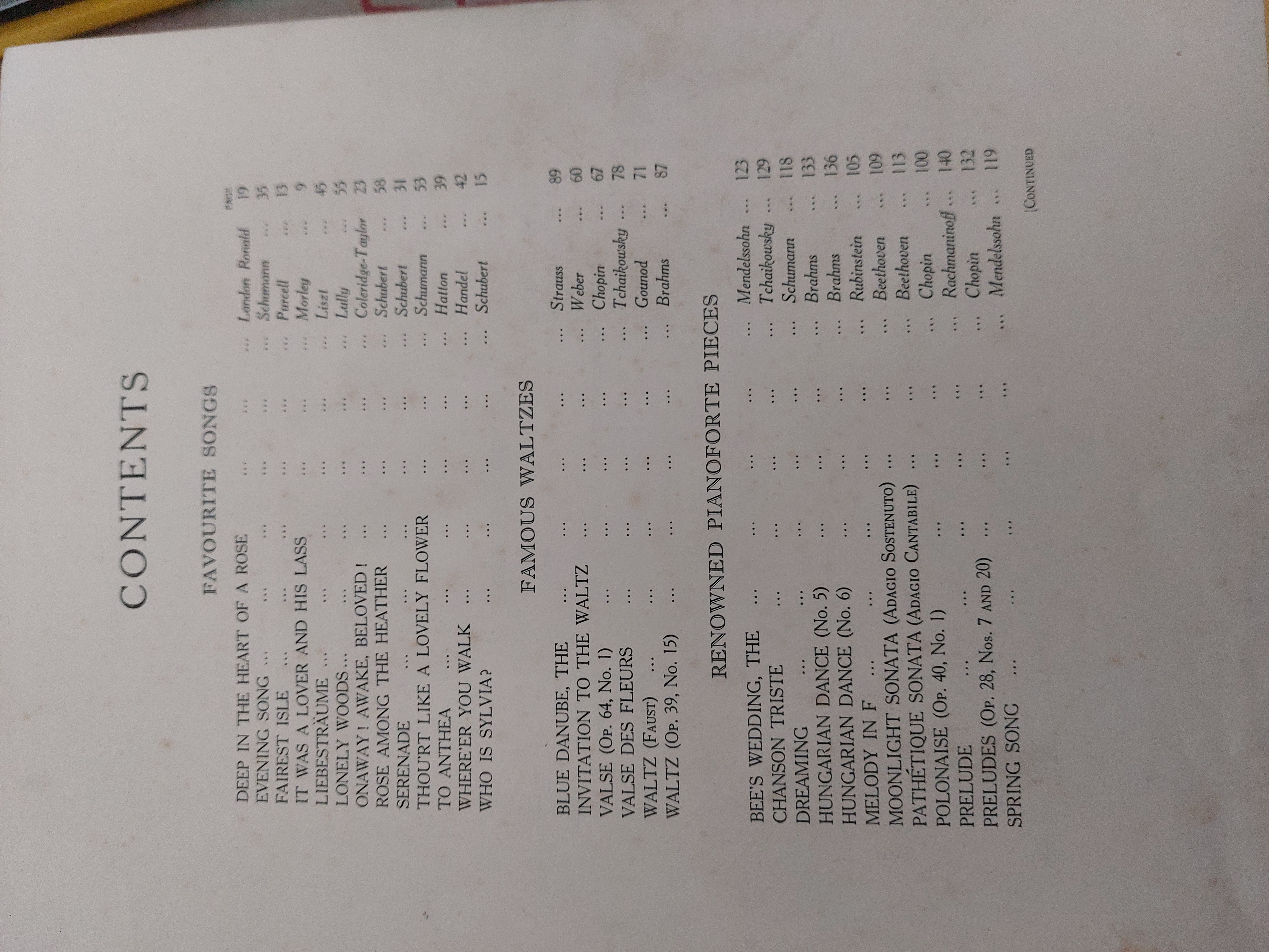 Vintage Music Book