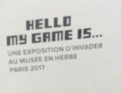 Invader (France b. 1969-) "Hello My Game Is" 2017 Invasion Musee En Herbe In Paris, 15 Invader Cards
