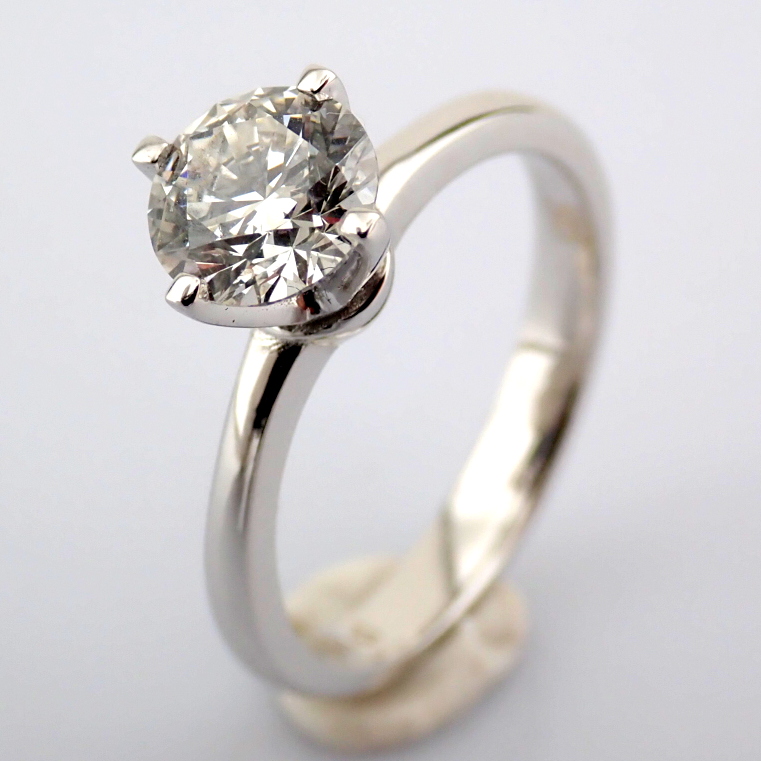 Round Cut Lab-Grown Diamond Ring - 1 Total Carat (IGI Certified)